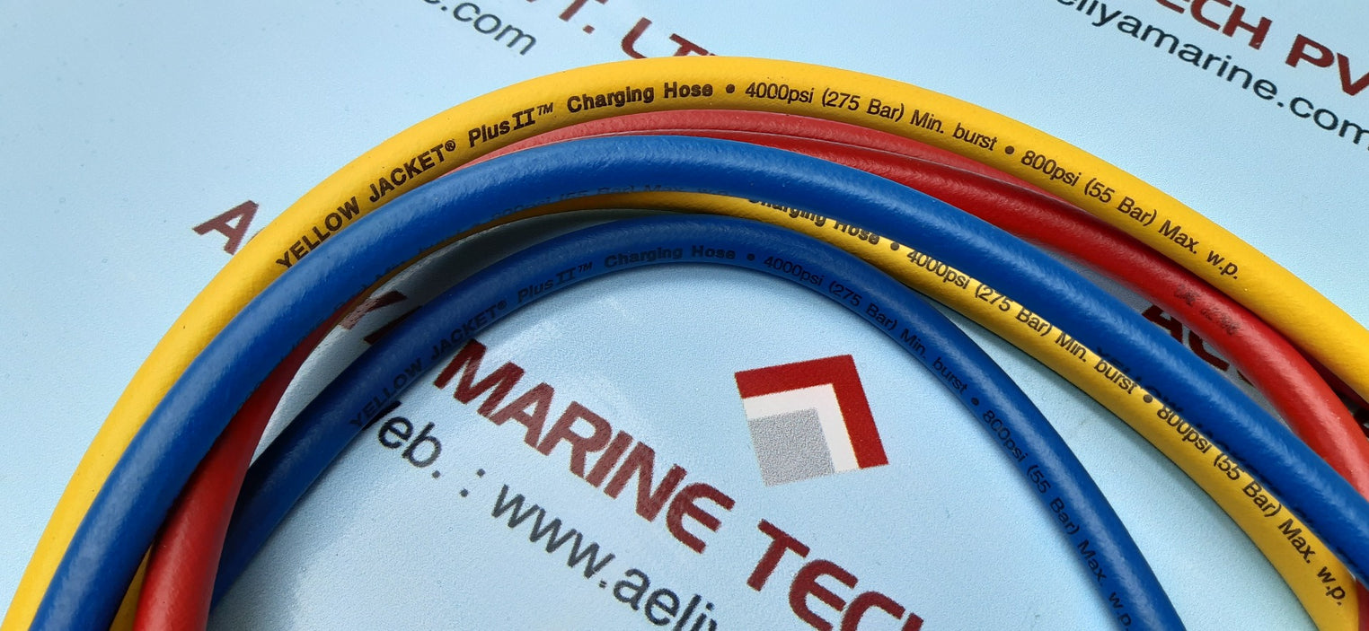 RITCHIE YELLOW JACKET PLUS II REFRIGERATION CHARGING HOSE 3 PACK