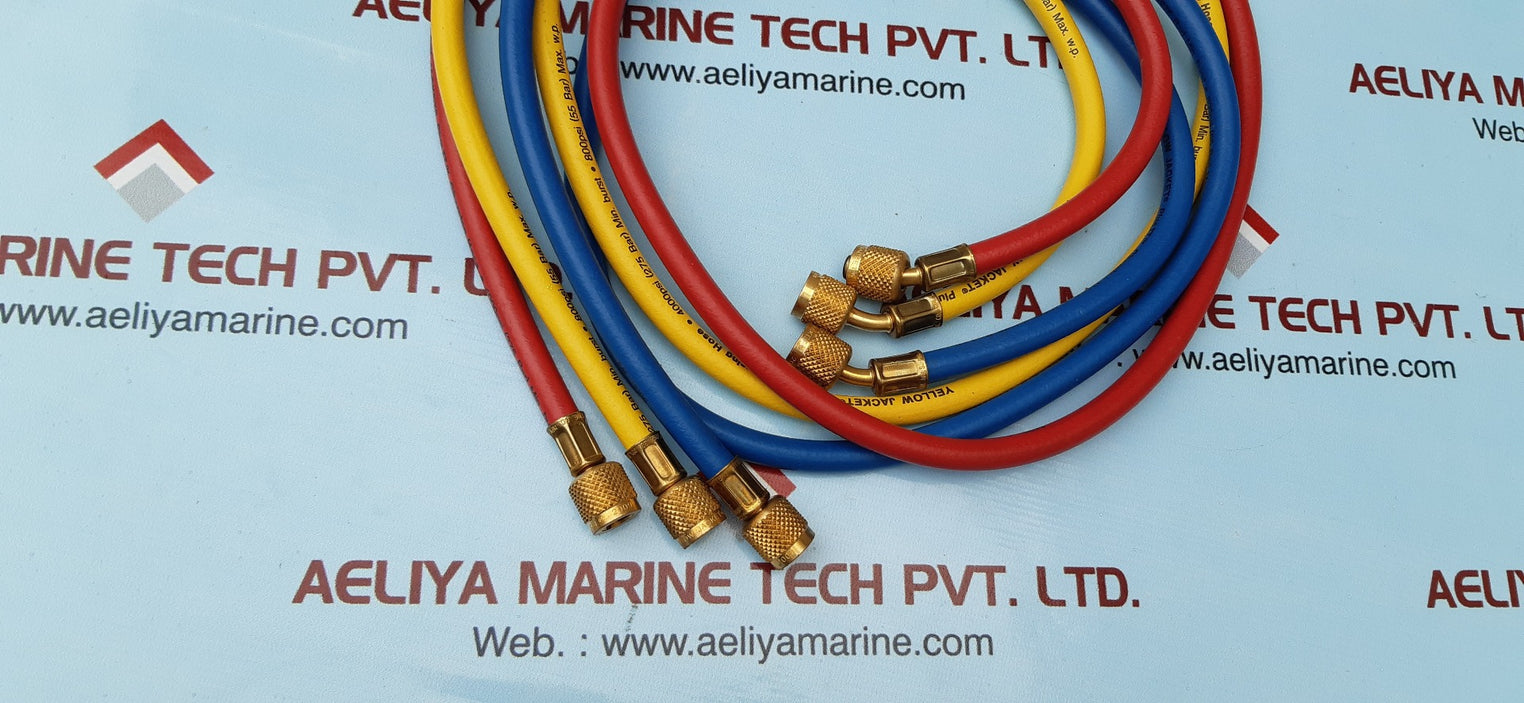 RITCHIE YELLOW JACKET PLUS II REFRIGERATION CHARGING HOSE 3 PACK