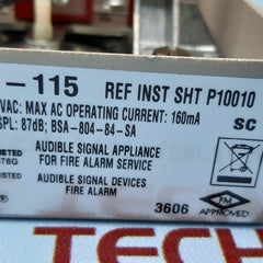 Wheelock 31t-115 fire alarm horn 