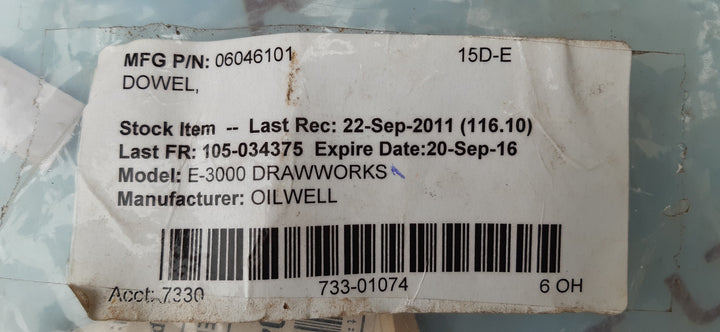 Nov dowel pins tapered e-3000