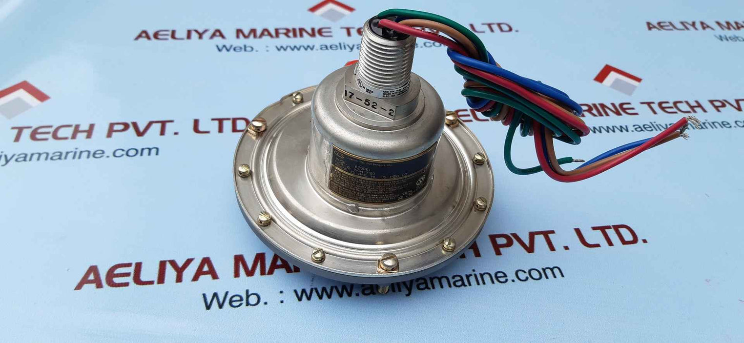 Custom control sensors 675de1 pressure switch