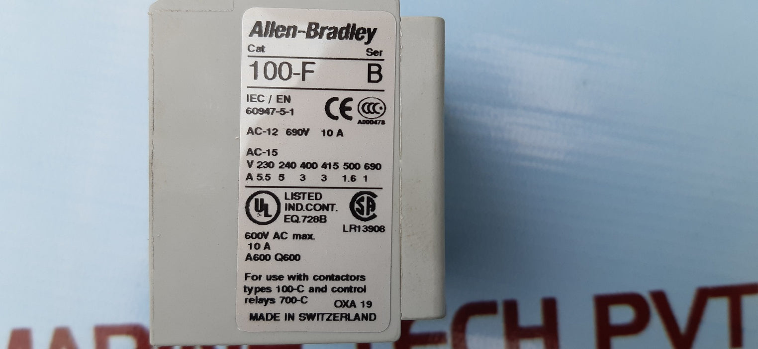 Allen-bradley 100-fa22 auxiliary contact 100-f series b