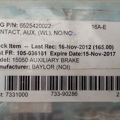 Joslyn clark 5m-065 auxiliary contact