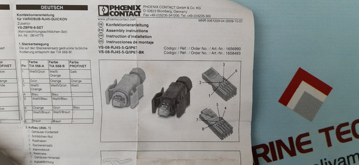 Phoenix contact vs-08-rj45-5-q/ip67 connector