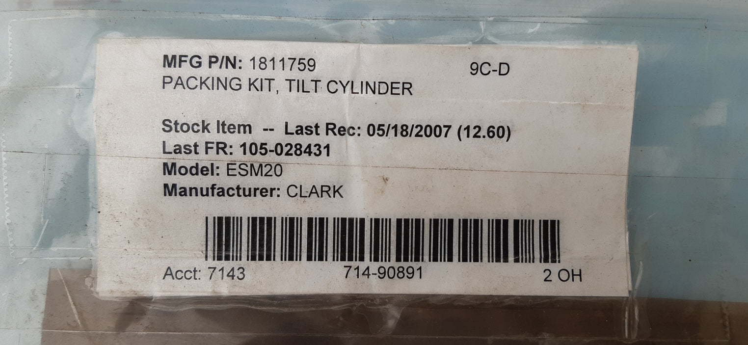 Tilt cylinder seal kit esm20