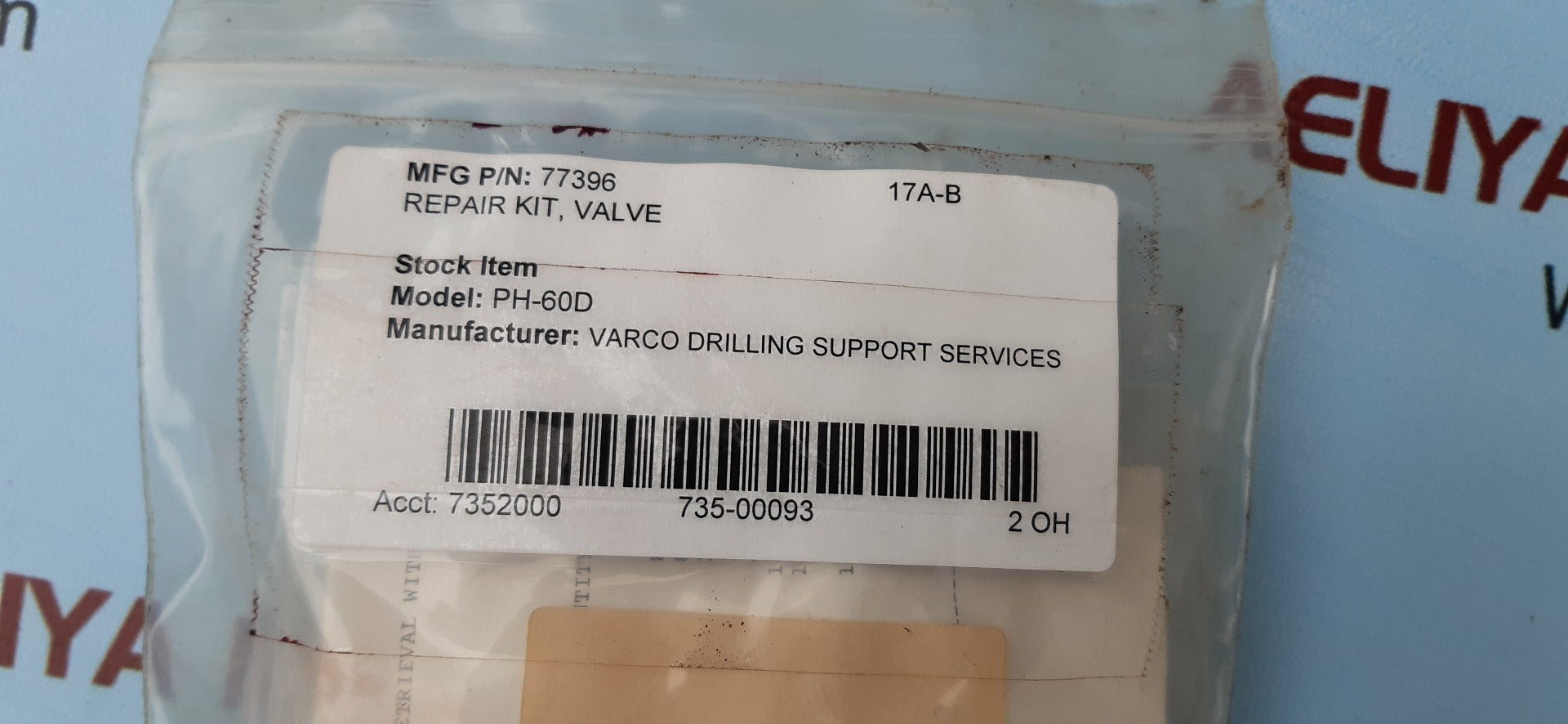 O-RING VALVE PART KIT 30099 