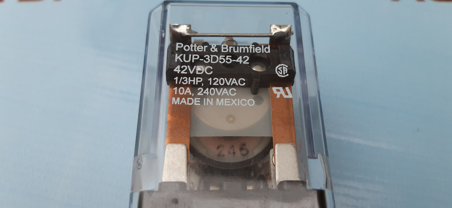 Potter & brumfield kup-3d55-42 relay 42vdc