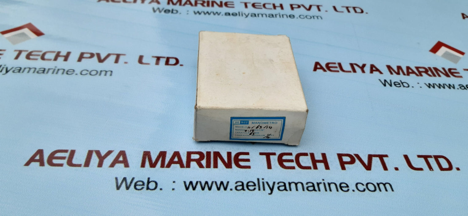 Dewit 11/63/14 manometro pressure gauge