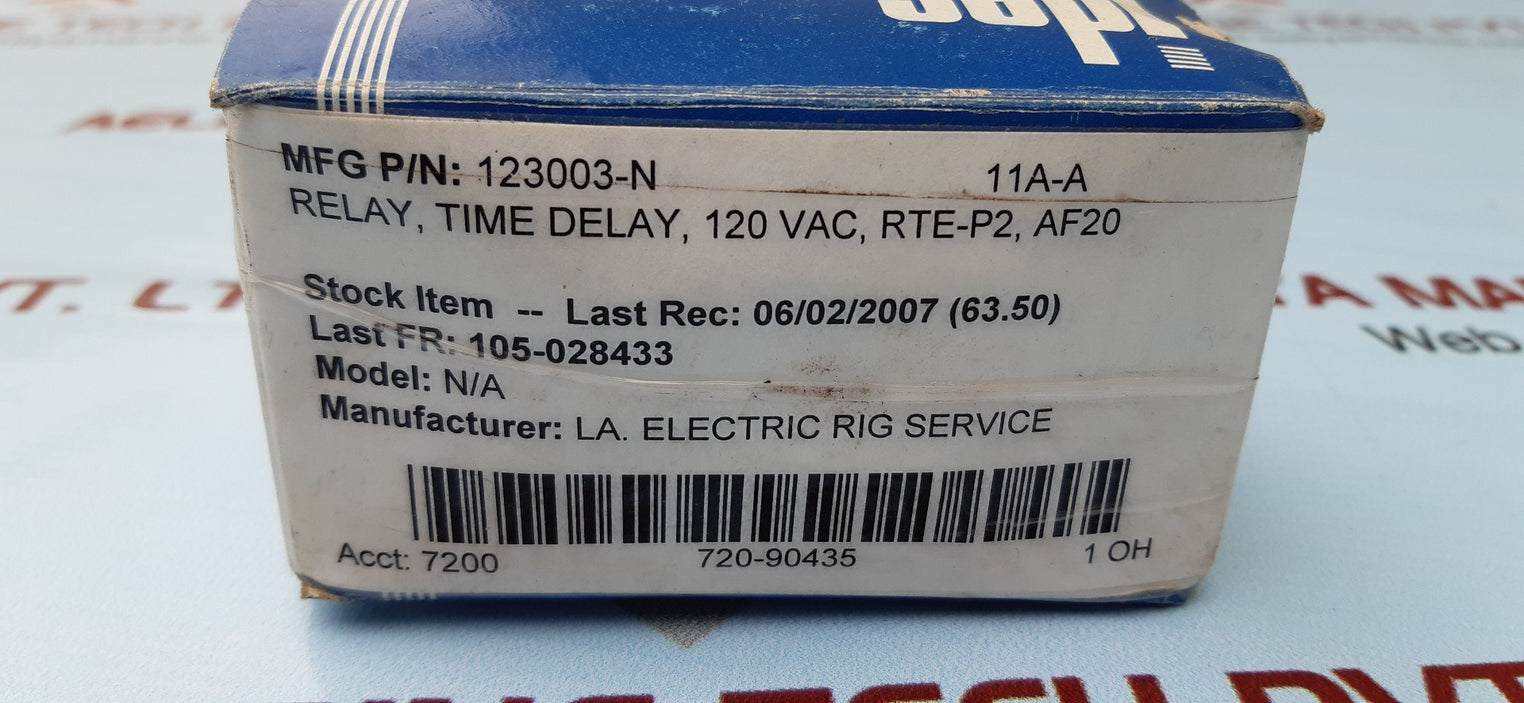 Idec 100 /240vac electronic timer rte-p2af20 