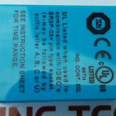 Idec 100 /240vac electronic timer rte-p2af20 