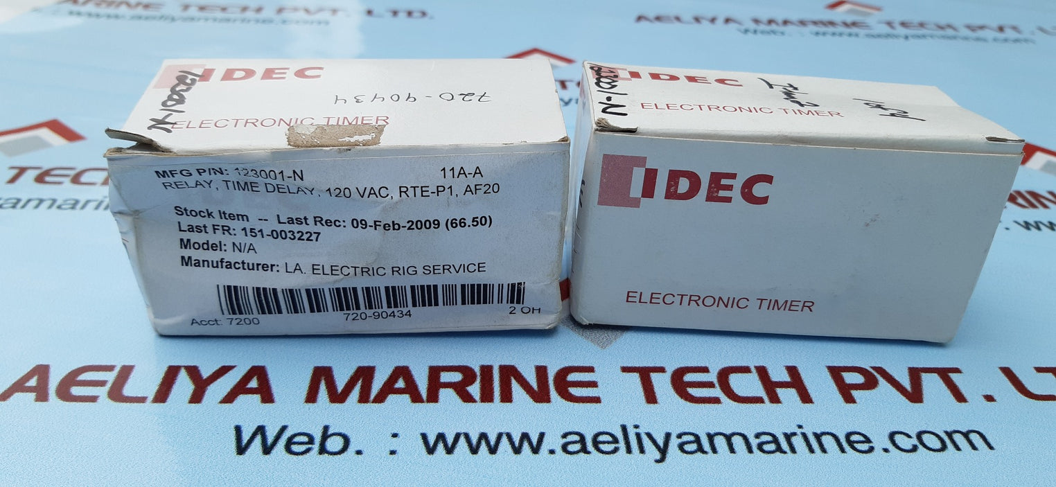 Idec rte-p1af20 electromechanical multifunction timer