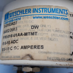Crompton 016-01aa-mtmt panel meter 0-10 ac amperes