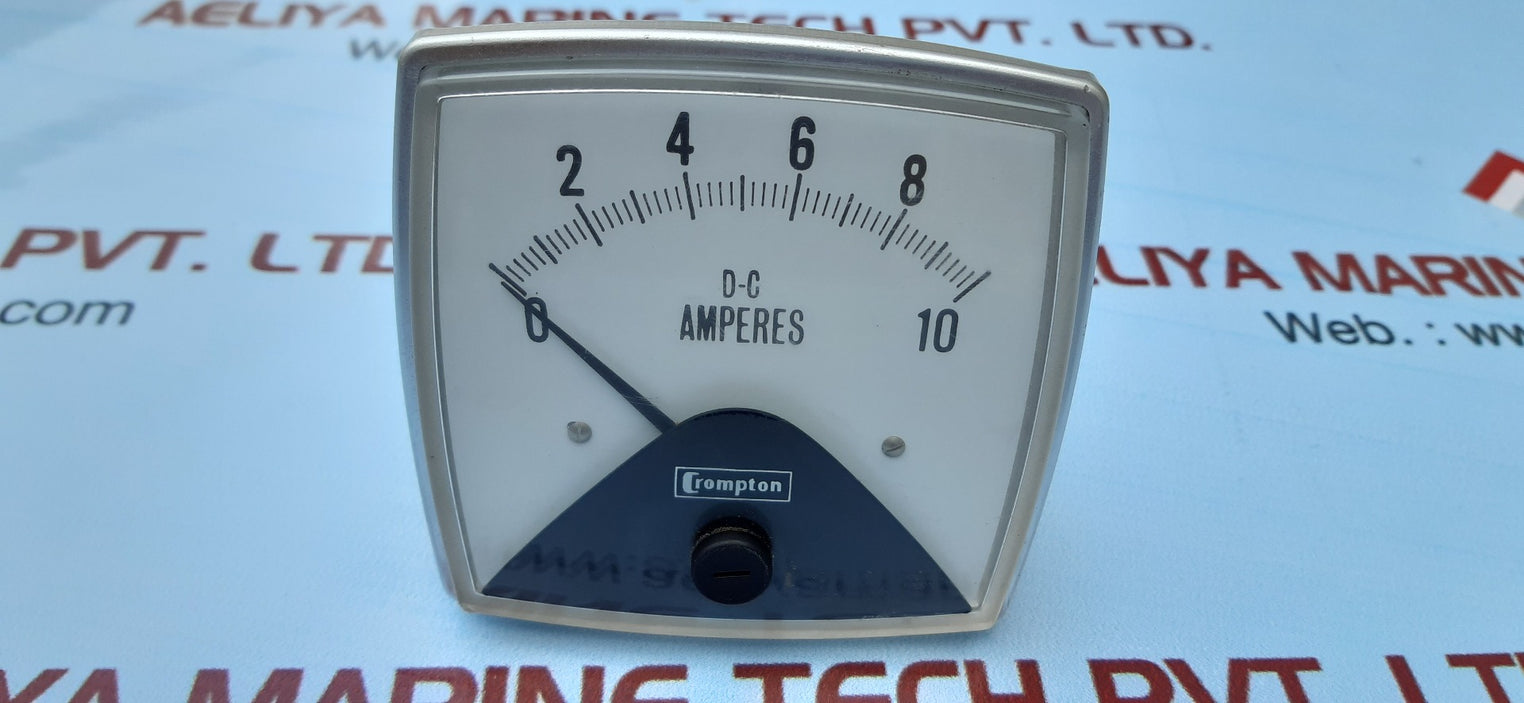 Crompton 016-01aa-mtmt panel meter 0-10 ac amperes