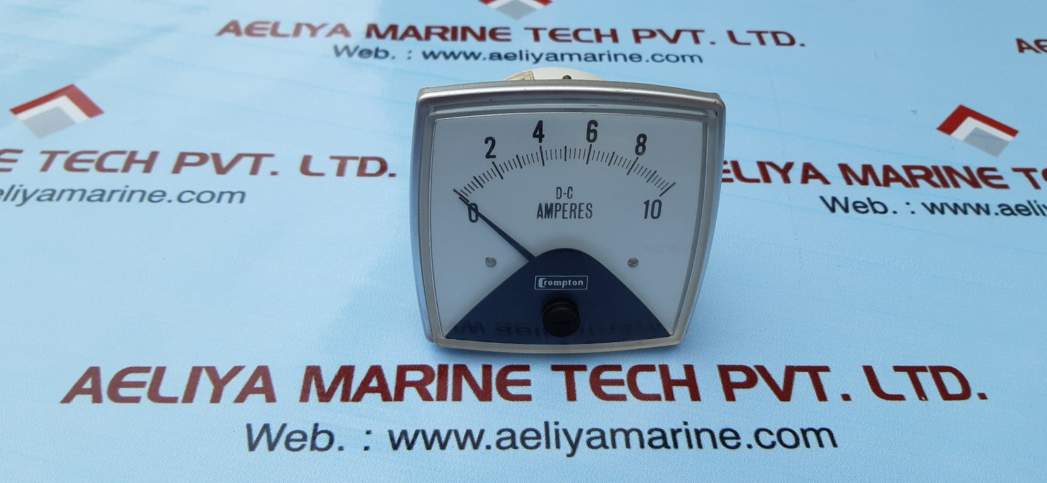 Crompton 016-01aa-mtmt panel meter 0-10 ac amperes