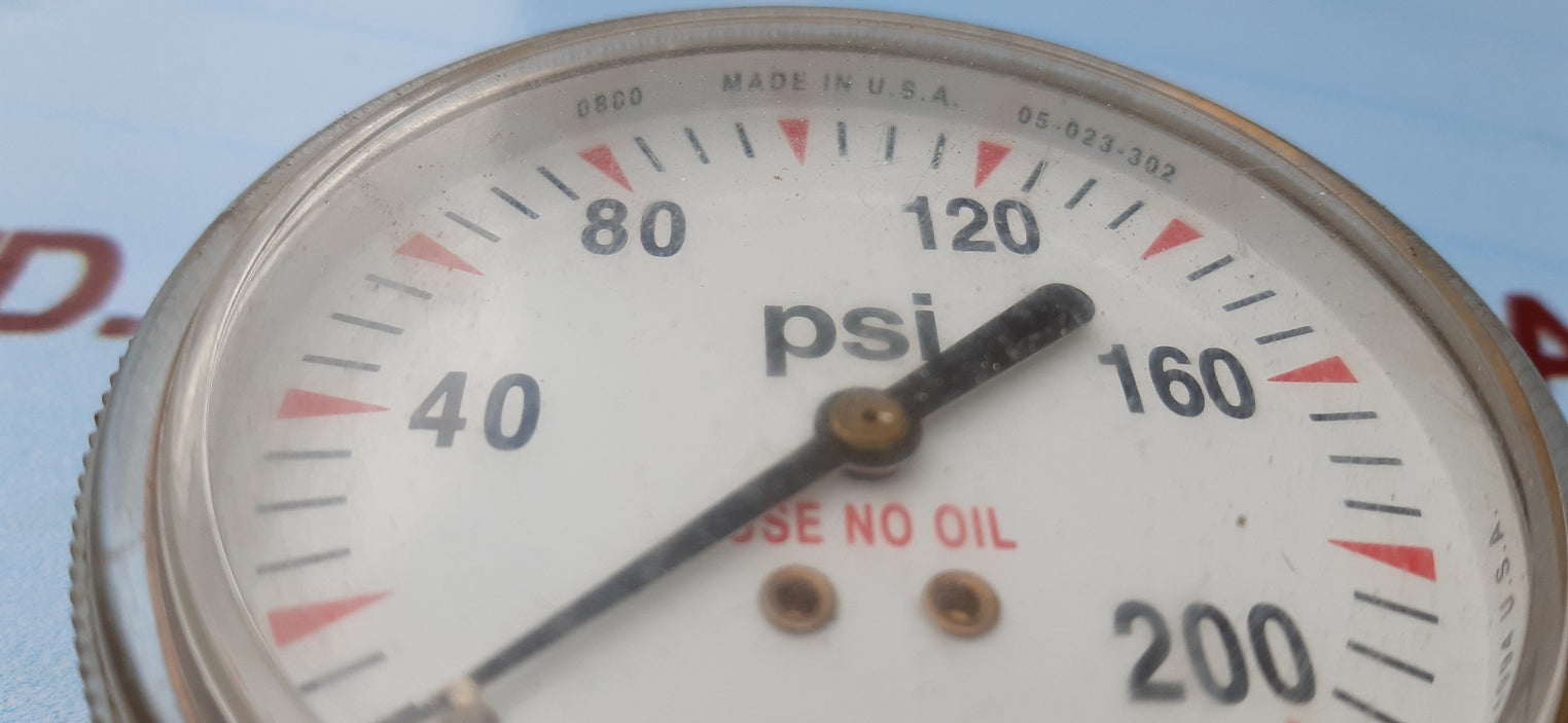 Cpi 05-023-302 brass gauge 0-200 psi