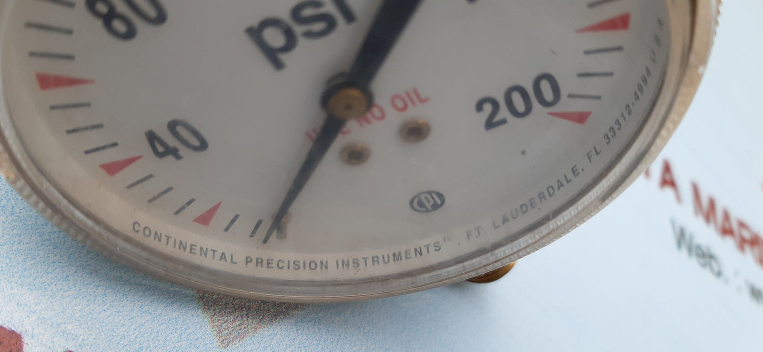 Cpi 05-023-302 brass gauge 0-200 psi