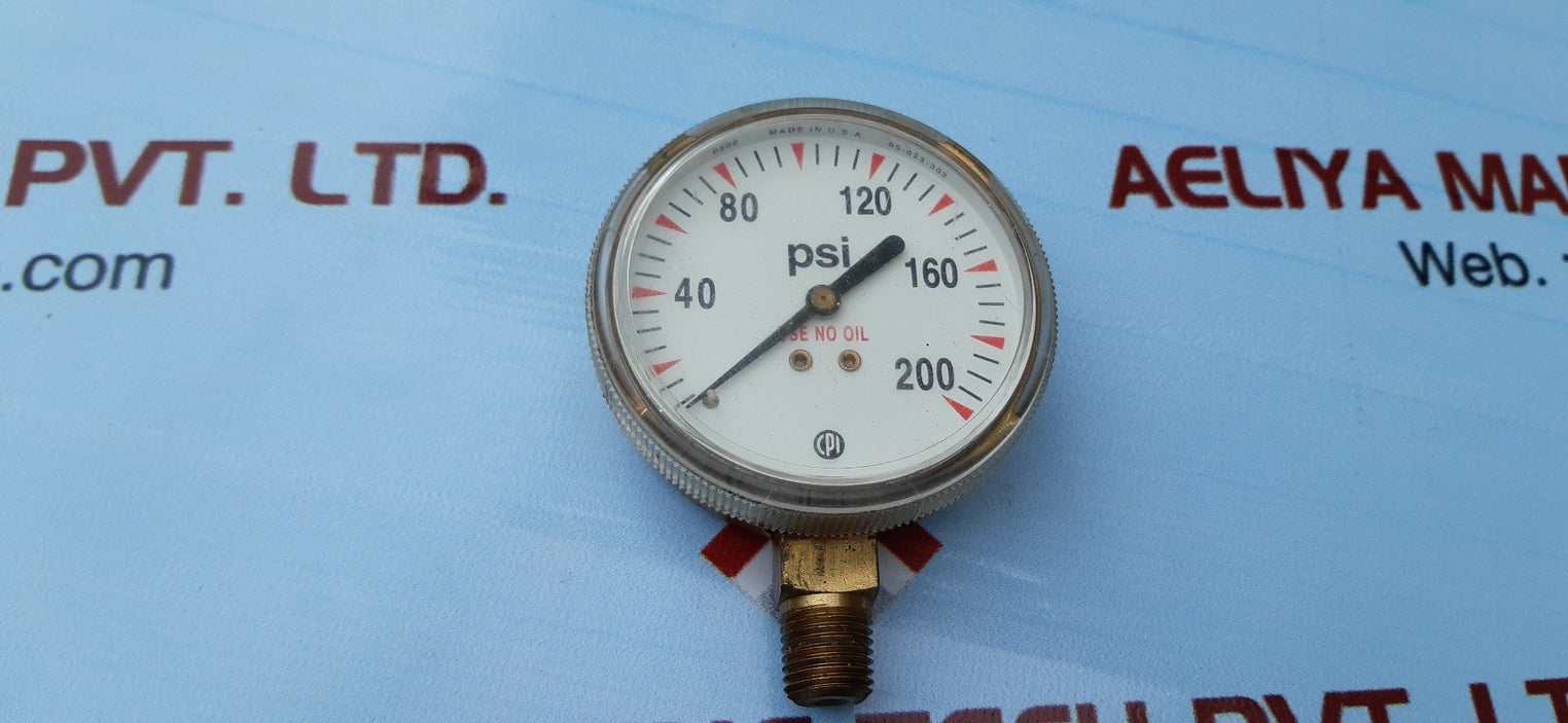 Cpi 05-023-302 brass gauge 0-200 psi