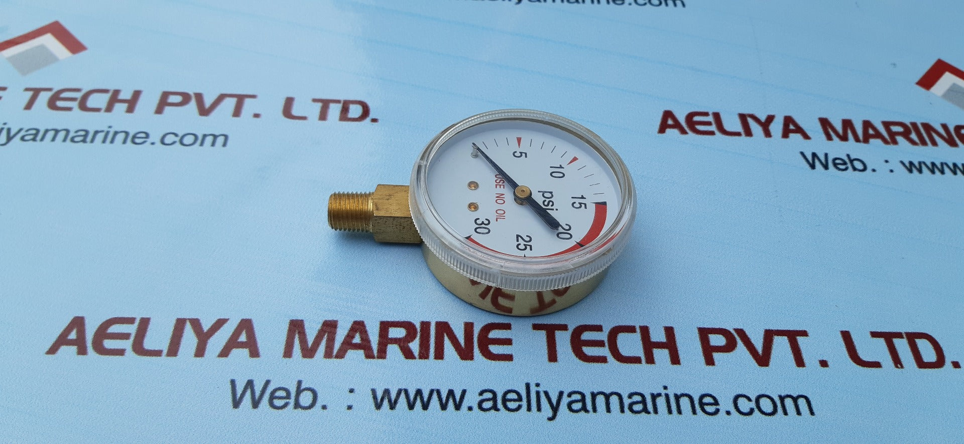 21/2"x30 psi 0-30 pressure gauge