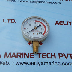 21/2"x30 psi 0-30 pressure gauge