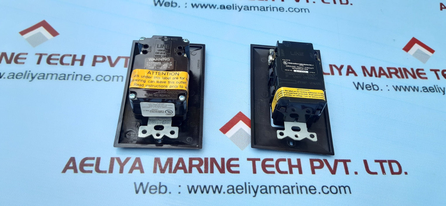 Hubbell ground fault duplex receptacle gfr5252a 