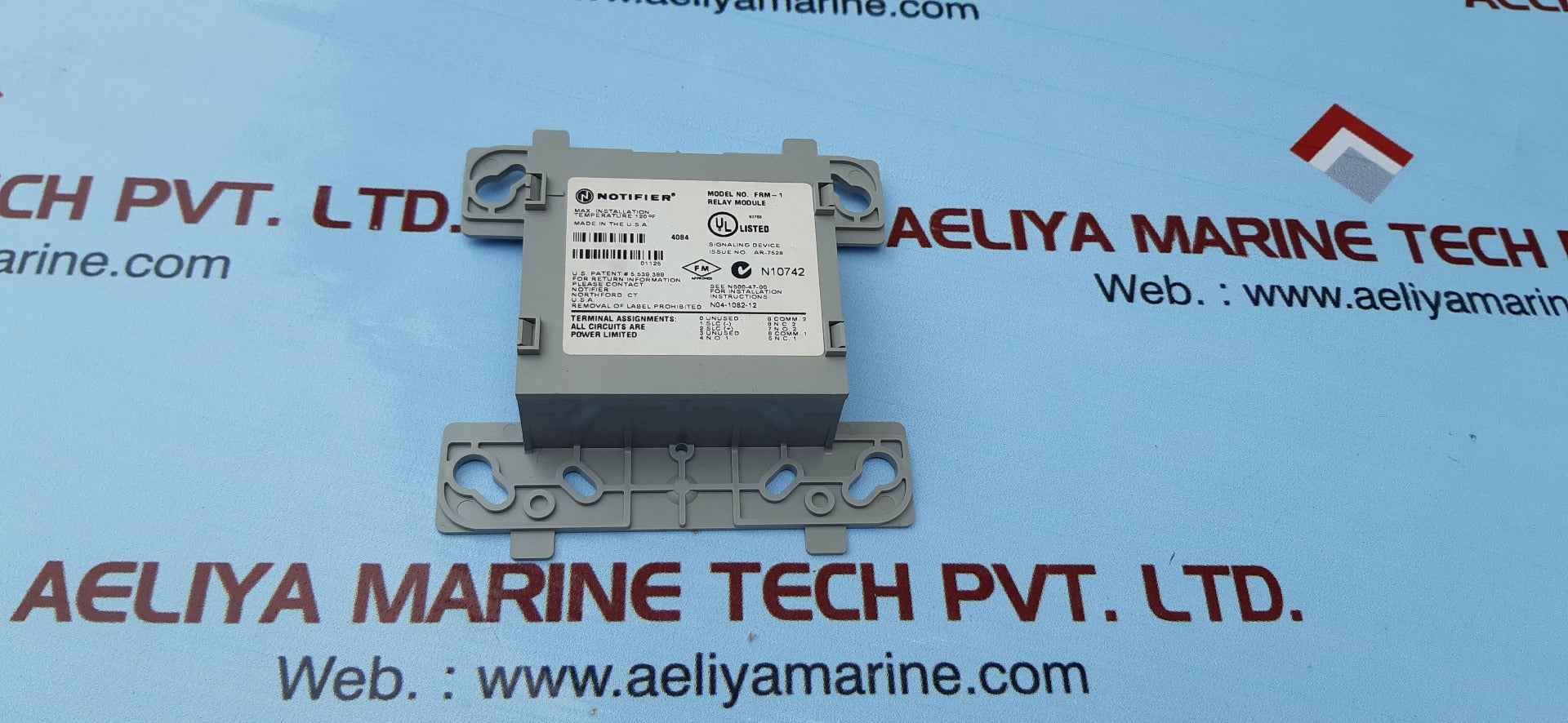 Notifier Frm-1 Fire Alarm Relay Control Module L00-1365-00 6.5mA 83705