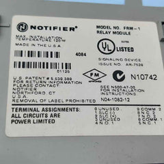 Notifier Frm-1 Fire Alarm Relay Control Module L00-1365-00 6.5mA 83705