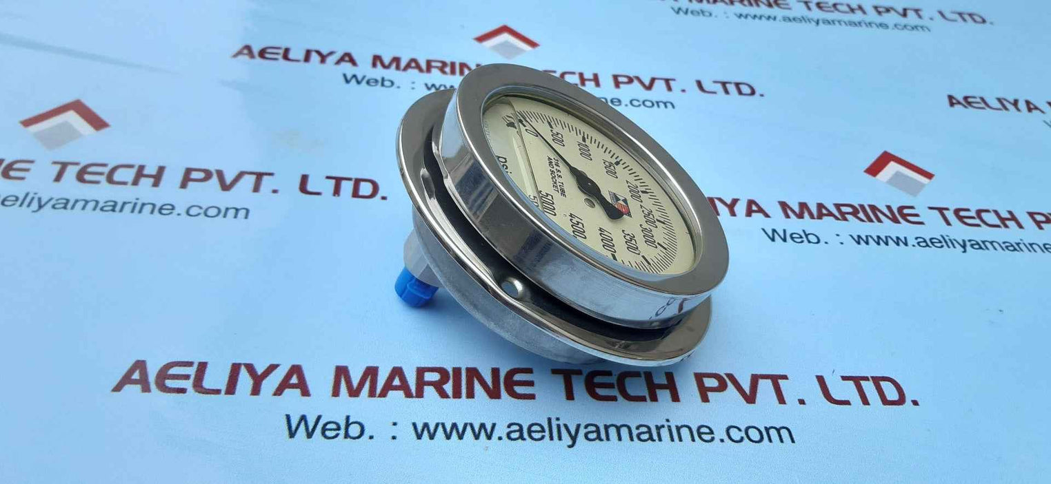 Stewarts 316 s.s.tube and socket pressure gauge 0-5000