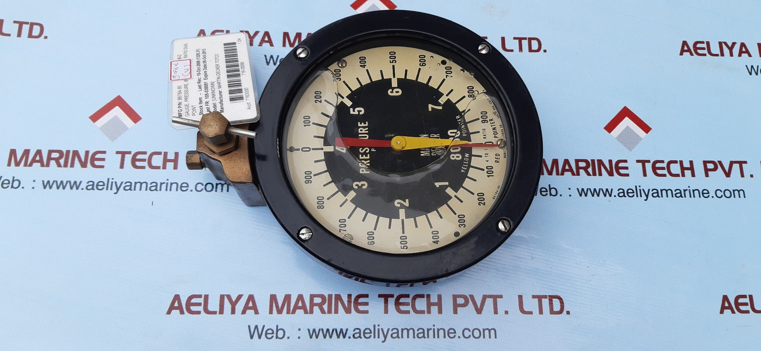 Martin decker b678a-80 pressure gauge 