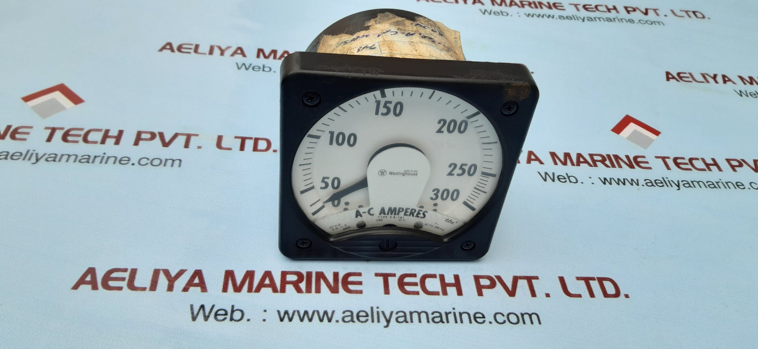 Westinghouse ka-241 ac amperes ammeter 0-300
