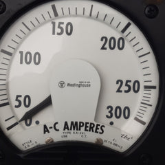 Westinghouse ka-241 ac amperes ammeter 0-300