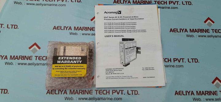 Acromag 633t-0500 splitter isolator 4 to 20ma