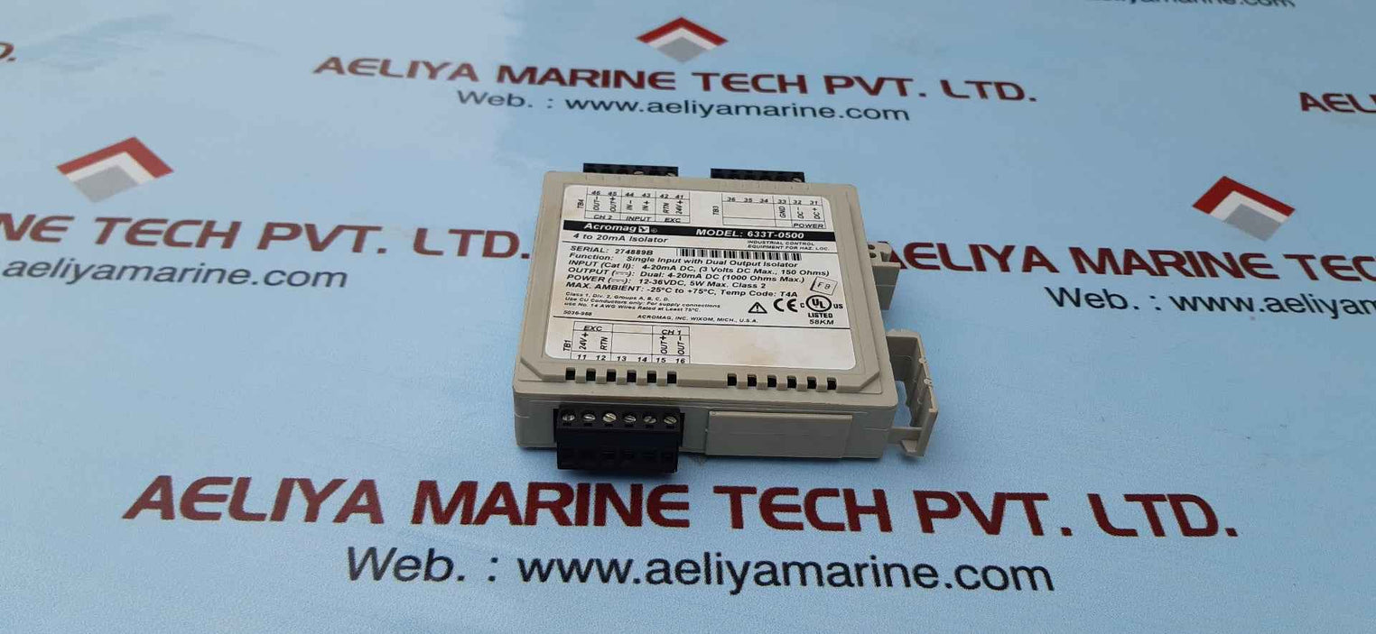 Acromag 633t-0500 splitter isolator 4 to 20ma