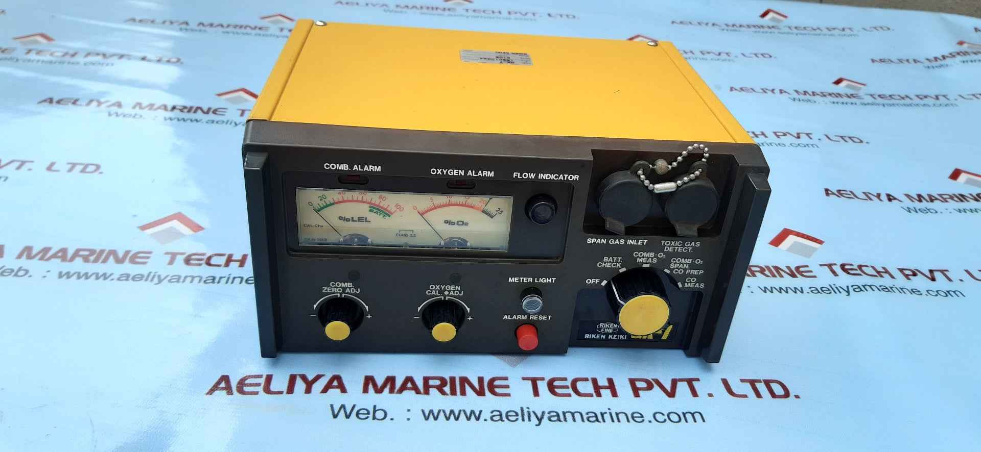 Riken keiki gx-7 oxygen and toxic portable gas detector