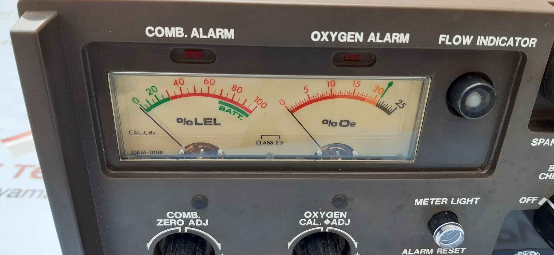 Riken keiki gx-7 oxygen and toxic portable gas detector