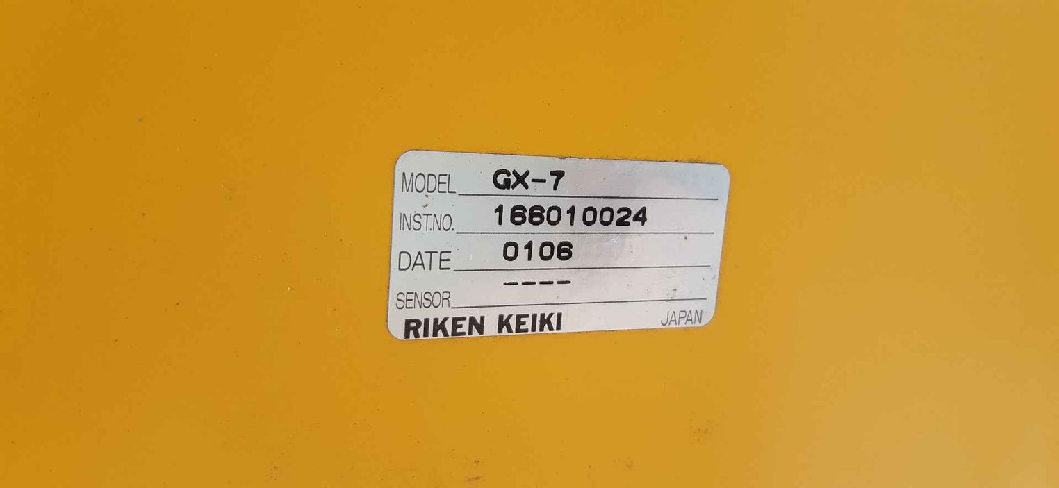 Riken keiki gx-7 oxygen and toxic portable gas detector