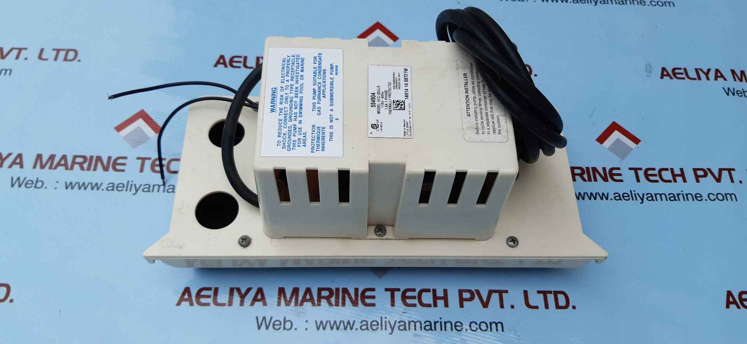 Little giant vcc-20uls 115v hp condensate removal pump