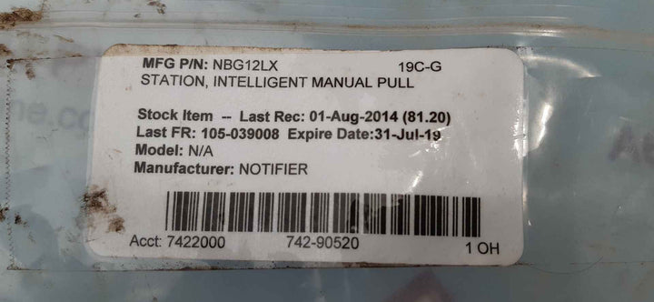 Notifier nbg-12lx fire alarm pull station honeywell