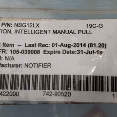 Notifier nbg-12lx fire alarm pull station honeywell