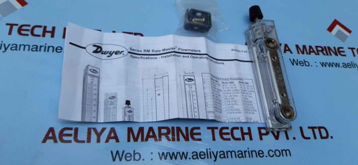 Dwyer rma-32-tmv flowmeter 100psi cc\min water