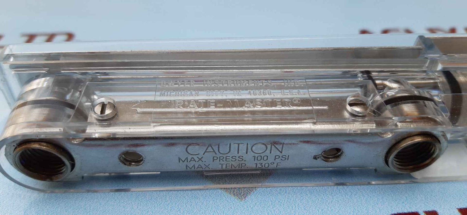 Dwyer rma-32-tmv flowmeter 100psi cc\min water