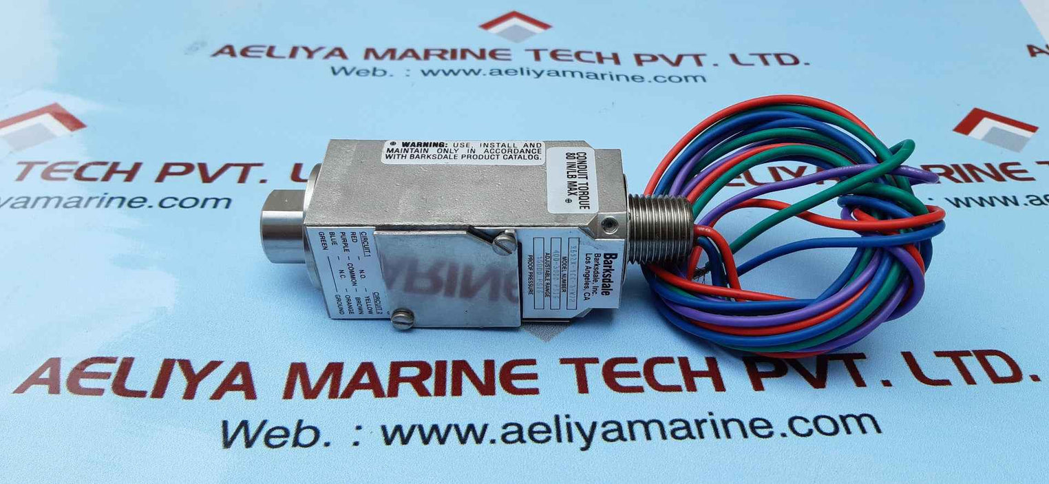 Barksdale 9692x-1cc-3-w72 flameproof switch pressure 400-3000 psi