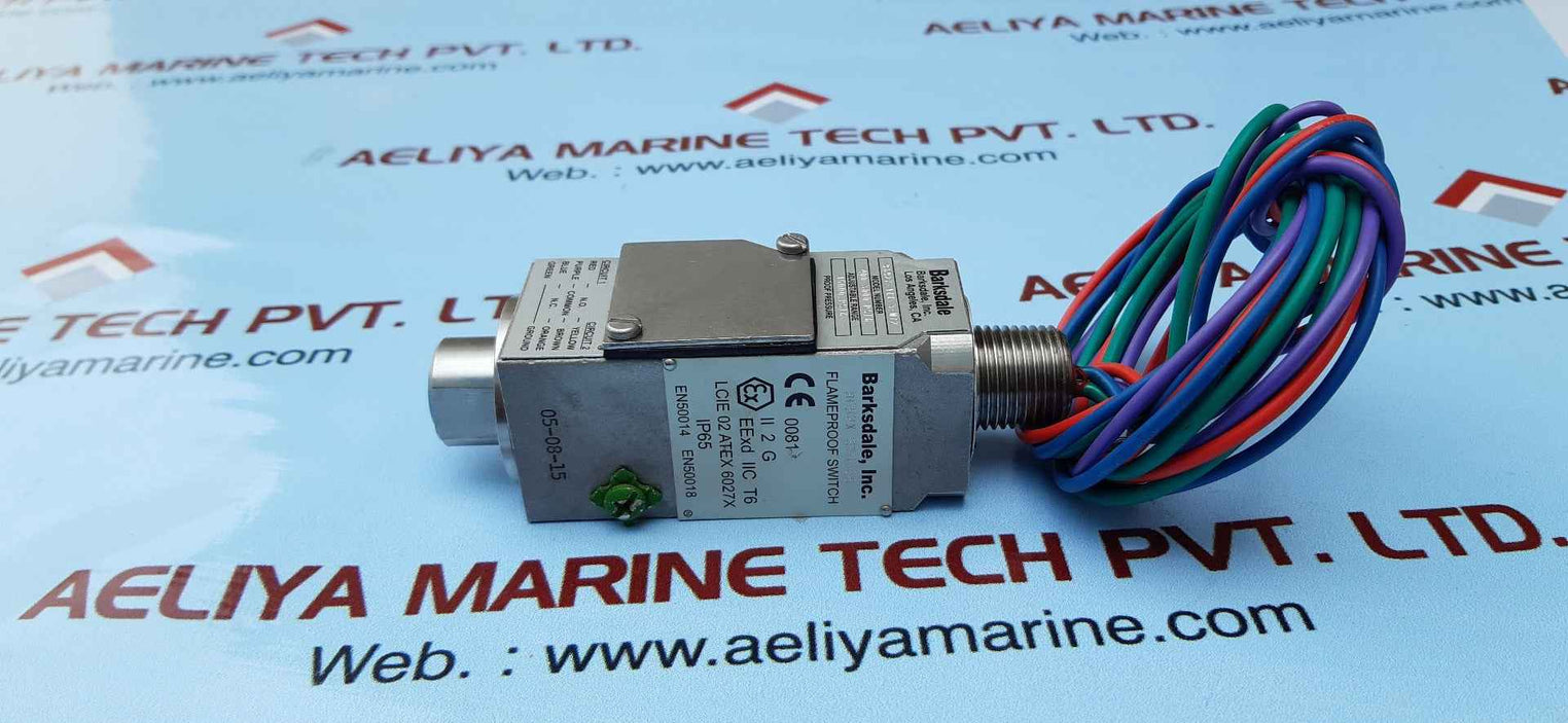 Barksdale 9692x-1cc-3-w72 flameproof switch pressure 400-3000 psi