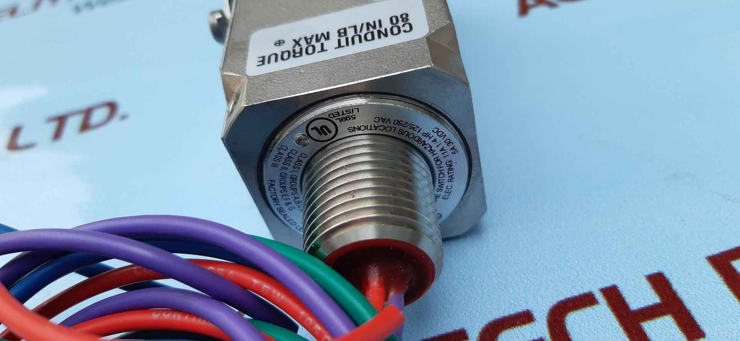 Barksdale 9692x-1cc-3-w72 flameproof switch pressure 400-3000 psi