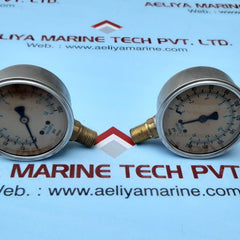 Lot of 2x Enfm 1211 pressure gauge 0-200 psi 0-14 bar