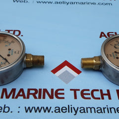 Lot of 2x Enfm 1211 pressure gauge 0-200 psi 0-14 bar