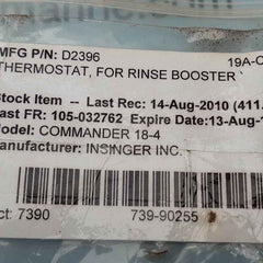 Insinger d2396 thermostat