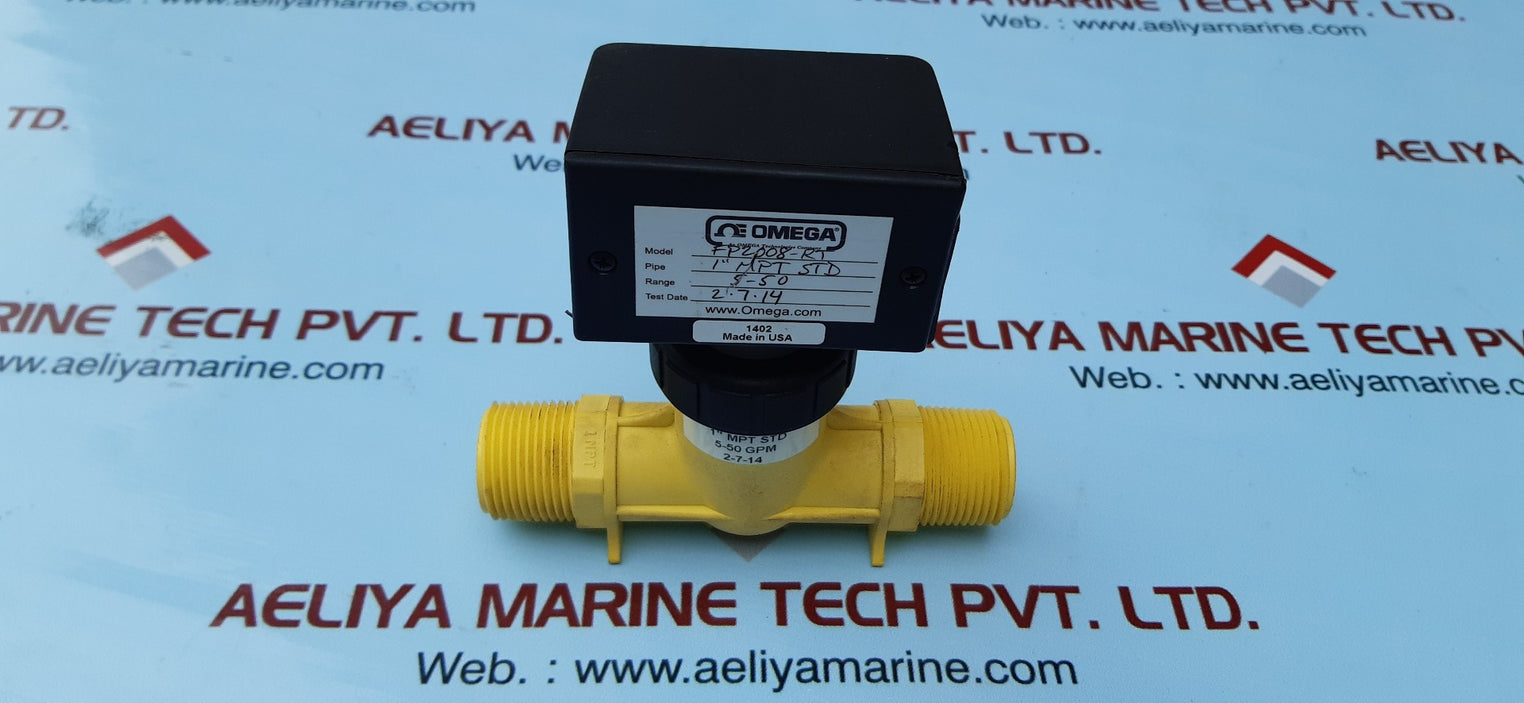 Omega fp2000 digital paddlewheel flowmeter fp2008-rt