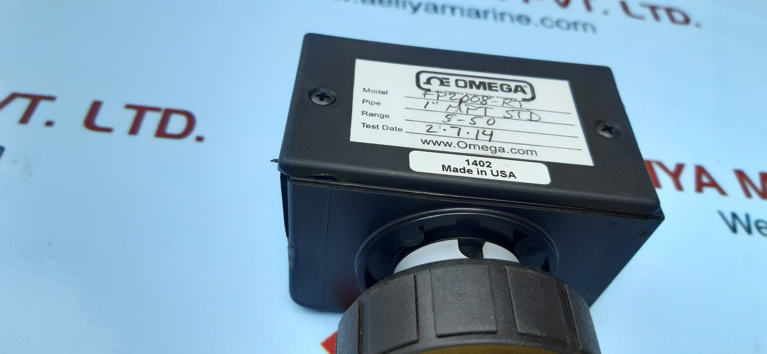 Omega fp2000 digital paddlewheel flowmeter fp2008-rt