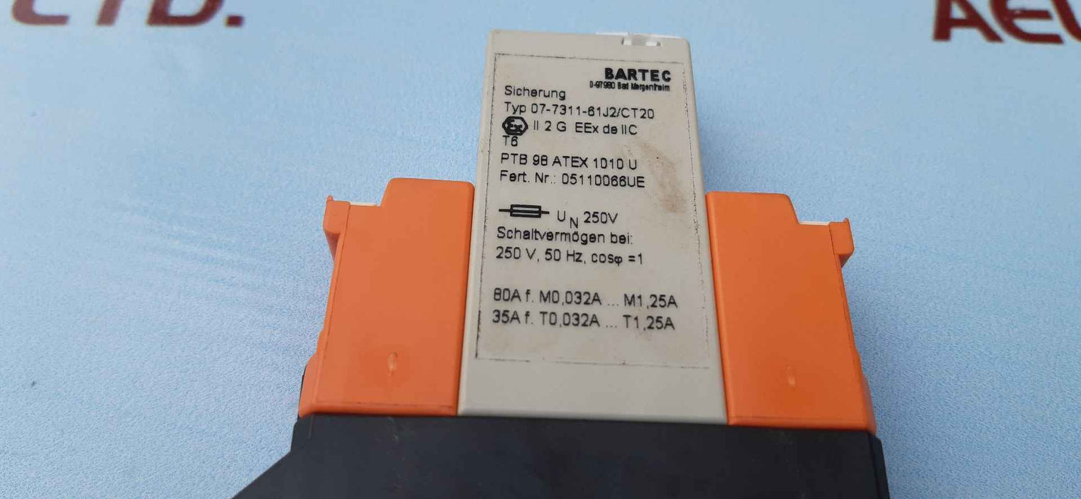 Bartec 07-7311-61J2/Ct20 Relay 250V 50Hz