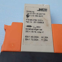 Bartec 07-7311-61J2/Ct20 Relay 250V 50Hz